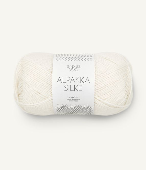 Hovedbilde Alpakka Silke 1002 White
